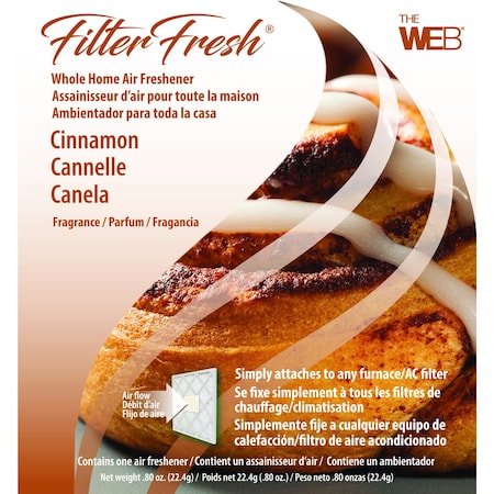 FILTER FRESH Web FilterFresh Cinnamon Scent Air Freshener 0.8 oz Gel WCIN